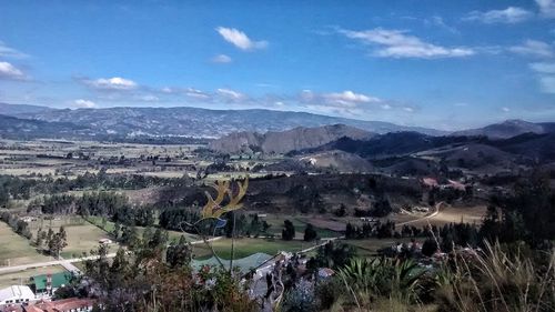 Scenic view of landscape against sky