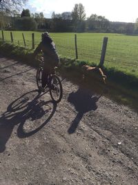 People on road