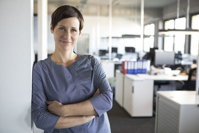 Portrait of confident businesswoman in office