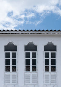 Low angle view of building against sky