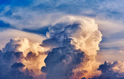 Low angle view of clouds in sky