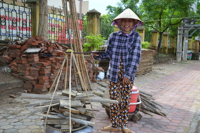 Portrait of man working