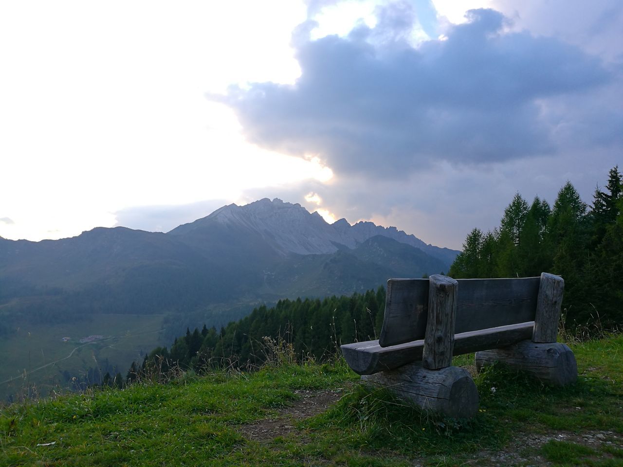 Bench on the mountain