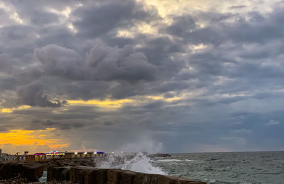 Scenic view of sea against sky