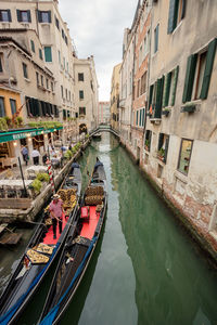 Boats in canal