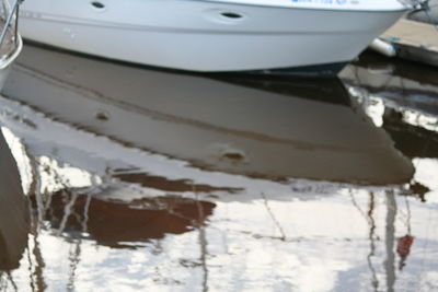 Interior of abandoned boat