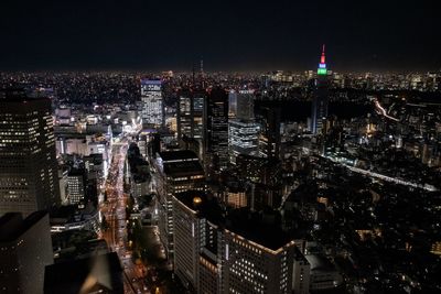 Tokyo skyline by night