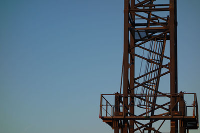 Low angle view of built structure against clear sky