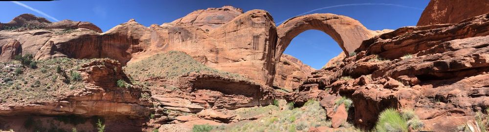 View of rock formations