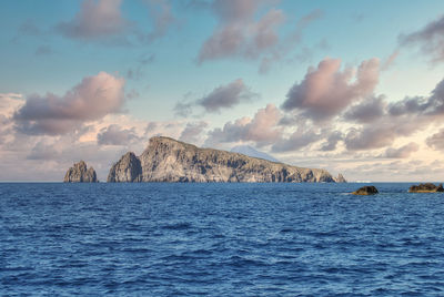 Panoramic view of sea against sky