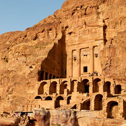 Low angle view of old ruins