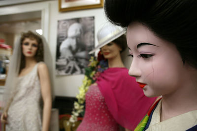 Young woman looking away