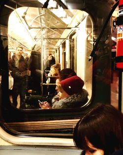 People sitting in bus