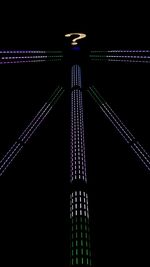 Light trail against sky at night