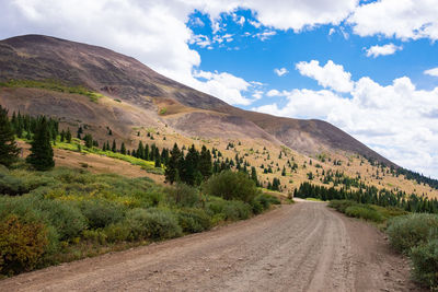 Road amidst landscape against sky