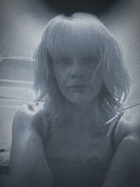 Close-up of young woman