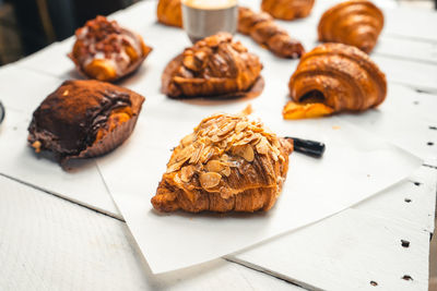 Close-up of food on table