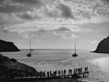 Scenic view of sea against sky