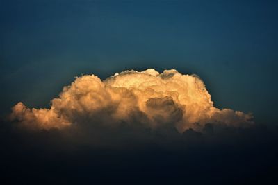 Low angle view of sky at night