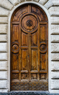 Close-up of closed door
