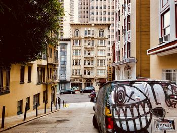 Street amidst buildings in city