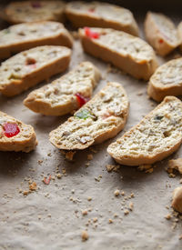 Homemade biscotti cookies