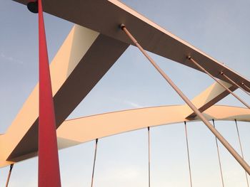 Low angle view of bridge against sky