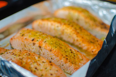 Close-up of food in plate