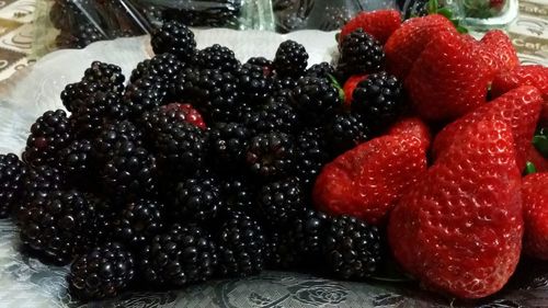 Close-up of strawberries