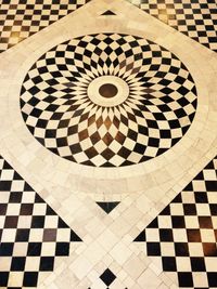 Directly above shot of tiled wall