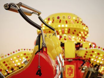 Close-up of carousel in amusement park