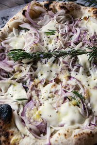 Full frame shot of pizza