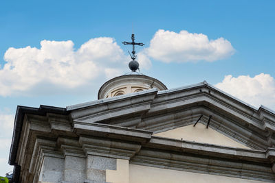 Low angle view of building against sky