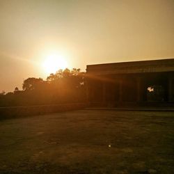 Sun shining through clouds