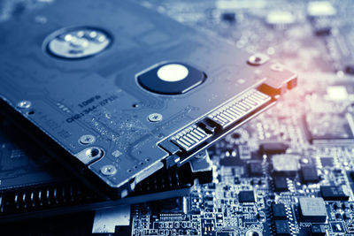Close-up of circuit board