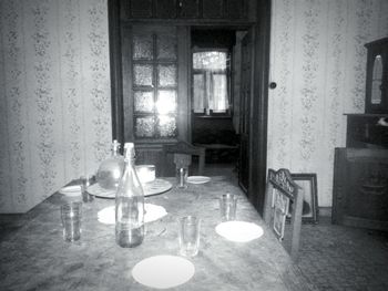 Interior of abandoned house