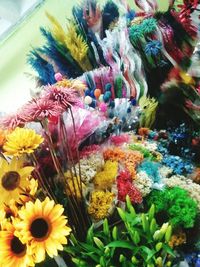 Close-up of colorful flowers