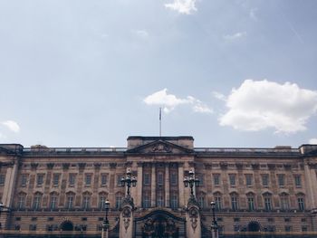 Low angle view of building against sky