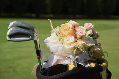 Close-up of rose bouquet