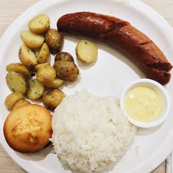 Close-up of served food