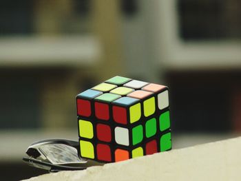 Close-up of colorful object