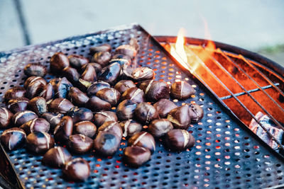 Close-up of roasted coffee beans