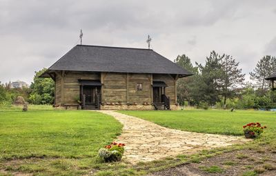 Ethnographic museum in chisinau, moldova on a summer day.