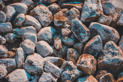 Full frame shot of stones