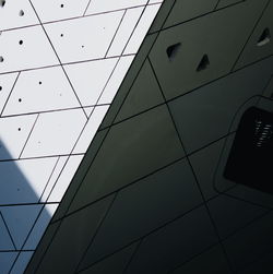 Low angle view of modern building against sky