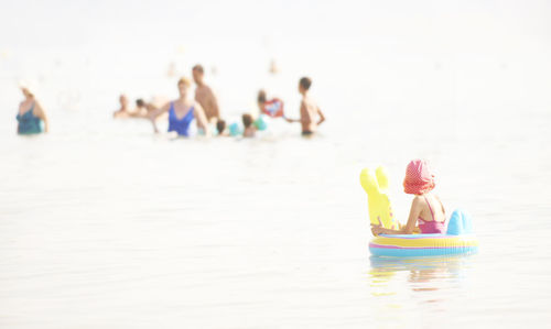 Group of people on beach