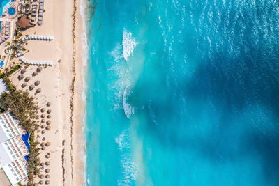 High angle view of swimming pool