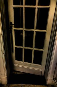 Closed window of house