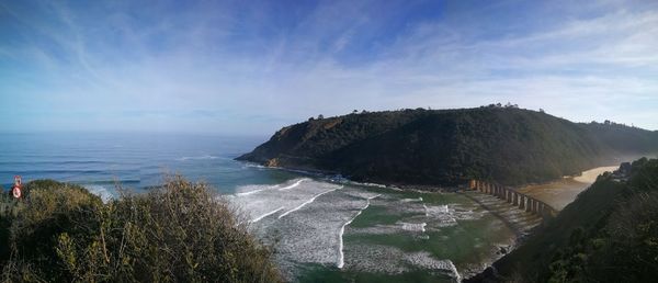 Panoramic shot of sea against sky