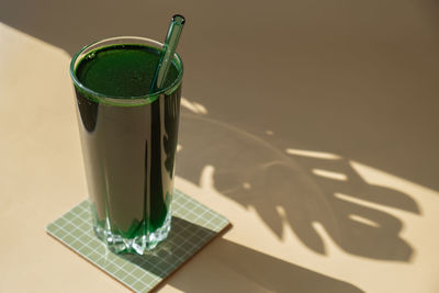 Close-up of drink on table